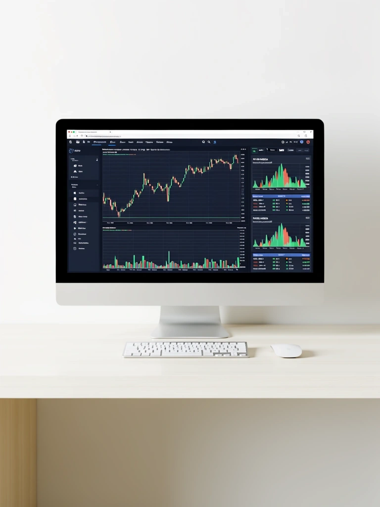 Ruang kerja analisis teknikal profesional